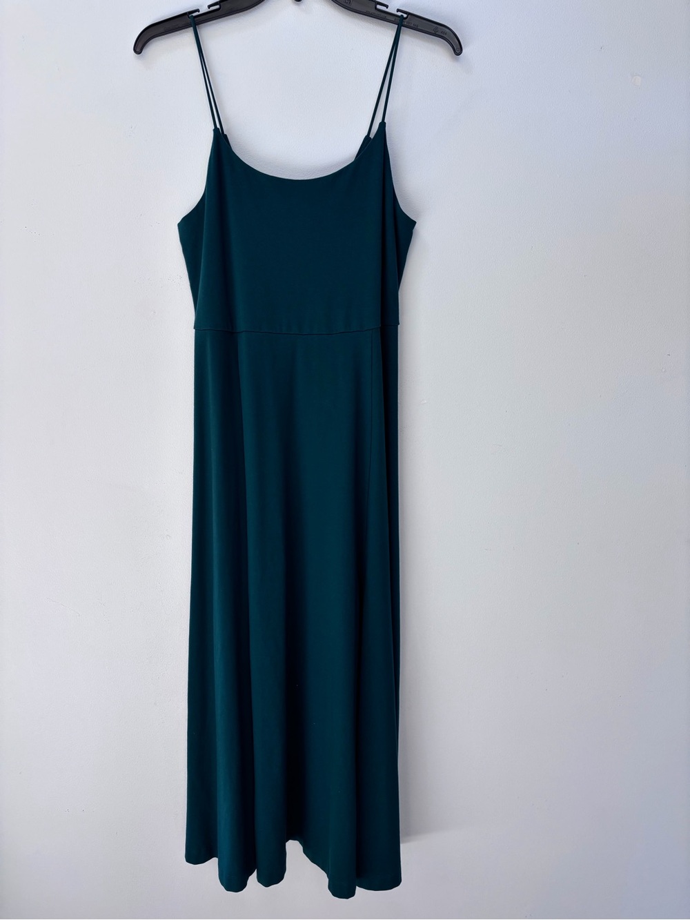American Eagle Outfitters Teal Spaghetti-Strap Midi Dress